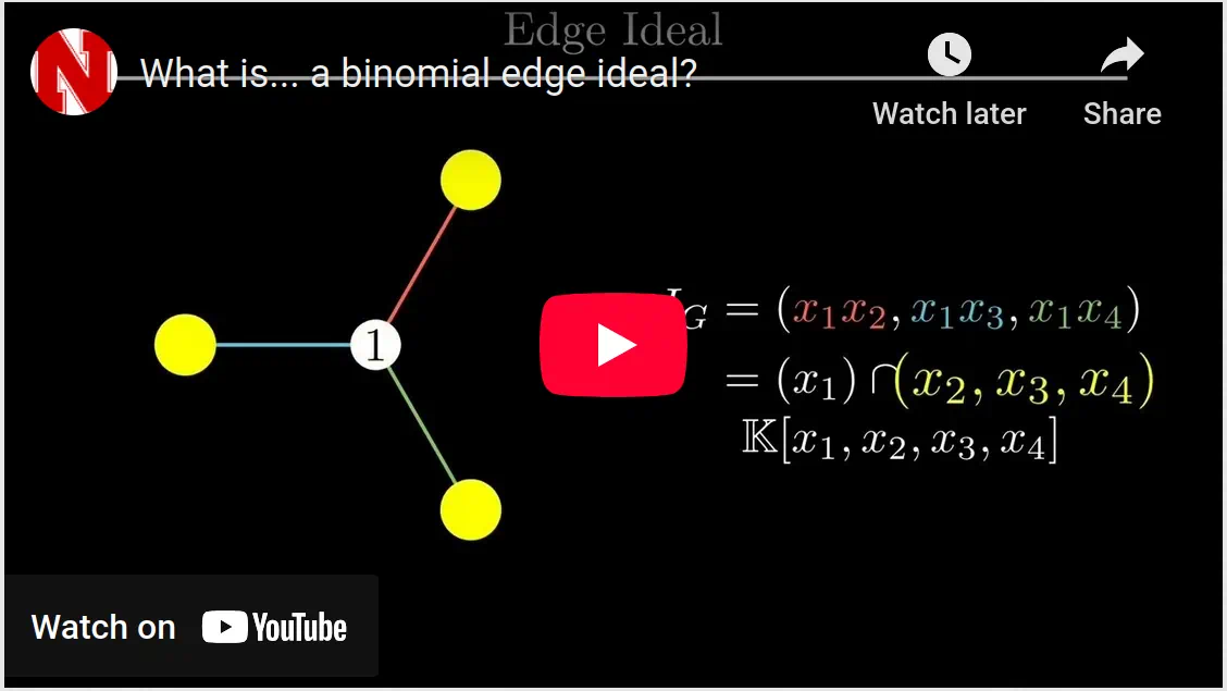 A video introduction to binomial edge ideals